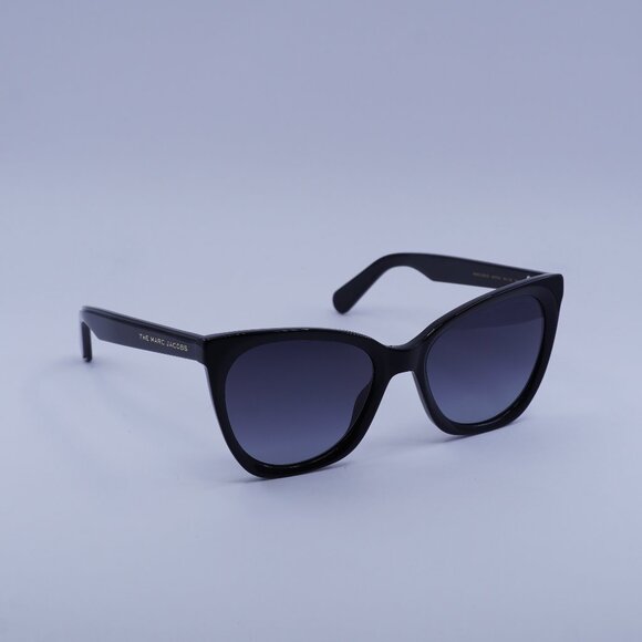 Marc Jacobs MARC 500/S 0807 9O Sunglasses Black Cat Eye Frame, Dark Grey Lenses - Picture 1 of 10